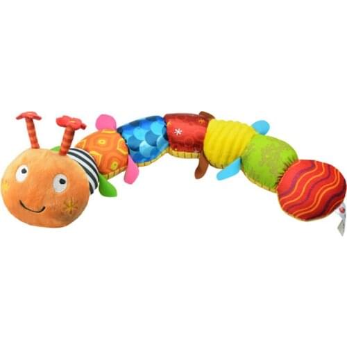 Colorful Caterpillars Plush Kids Toys Multi-Function Music Caterpillar Doll Soft Plush Hold Pillow Boys Girls Toy Cushion Gifts