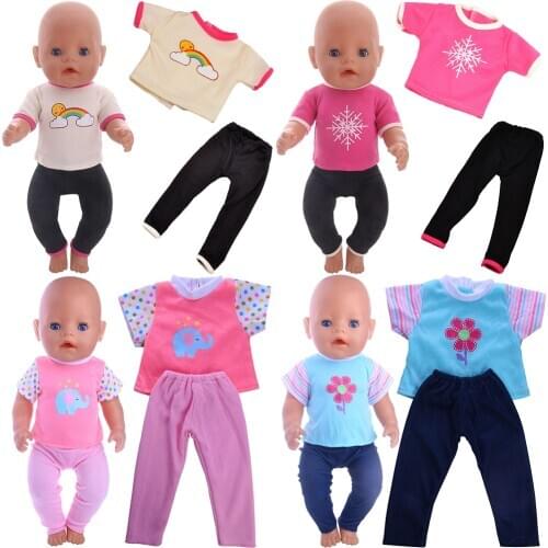Cost-effective Pajamas Free Shipping Doll Clothes For 18 Inch Girl American Doll Born Baby 43 cm Items Our Generation,Zap