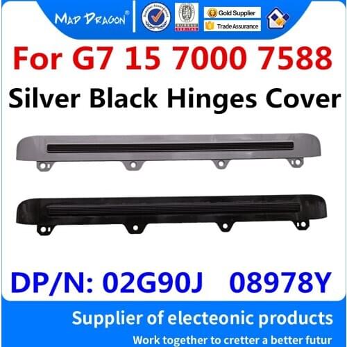 New original Hinges Cover Hinge Tail Rear Trim Cover Air Outlet Silver Black for Dell G7 15 7000 7588 02G90J 2G90J 08978Y 8978Y
