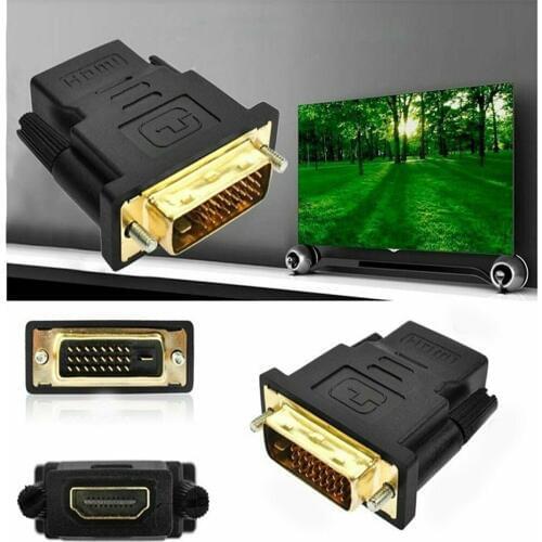 Ale To Female HDMI-compatible To DVI Cable Converter DVI 24+1 To Adapter For Monitor HDTV Projector