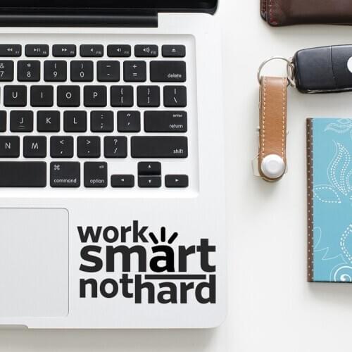 Work Hard Inspired Quote Laptop Trackpad Sticker for Macbook Pro 16" Air Retina 11 12 13 14 15 inch Mac Book Notebook Skin Decal