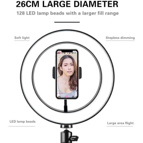 In Stock！1PC 128LED 3 Modes 8W 5500K Dimmable Studio Camera Ring Light Photo Live Broadcast Fill-in Light Dropship Highquality