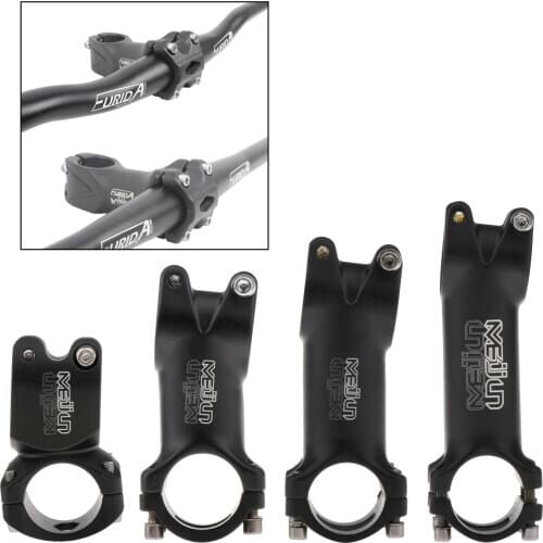 31.8mm Bike Stem Bicycle Handlebar Short Stems BMX Bicycle Stems 1-1/4'' 1-1/8" 7 Degree Cycle Repair Component Road Bike Parts