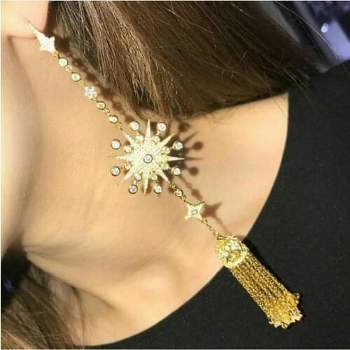 XB449 Luxury Designer Fashion 925 Sterling Silver shinning European style Jewelry leaves shaped wedding party bz