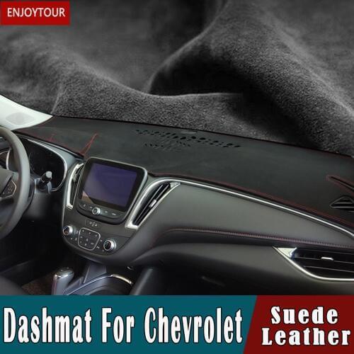 For Chevrolet Cruze Malibu Sail Spark Captiva Equinox Trax/Tracker AVEO Comero Suede Leather Dashmat Dashboard Cover Pad Carpet