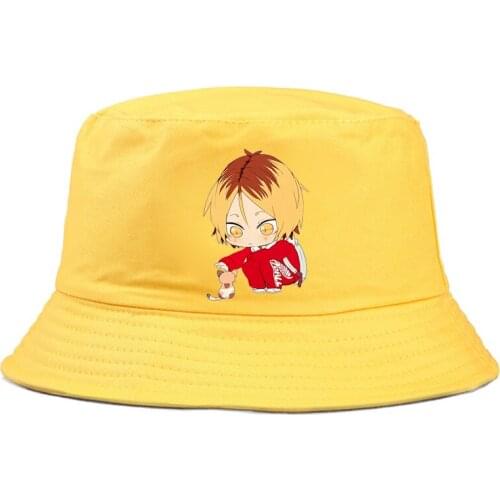 Panama Bucket Hat Men Women Harajuku Anime Print summer Hat Hip Hop Fishing Fisherman Hat FOR BOY GIRLS