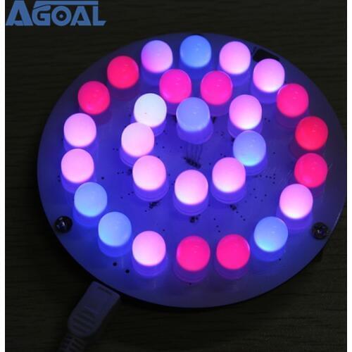 28pcs Full Color RGB 10MM LED Touch button Aurora Towers Kit soft light DIY part kit spare parts Free Shipping