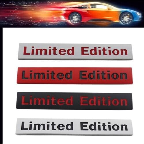 3D Limited Edition car Hood Fender trunk Rear Bonnet Decal Emblem Badge Sticker for Honda Opel Toyota Mazda Nissan Hyundai Ford