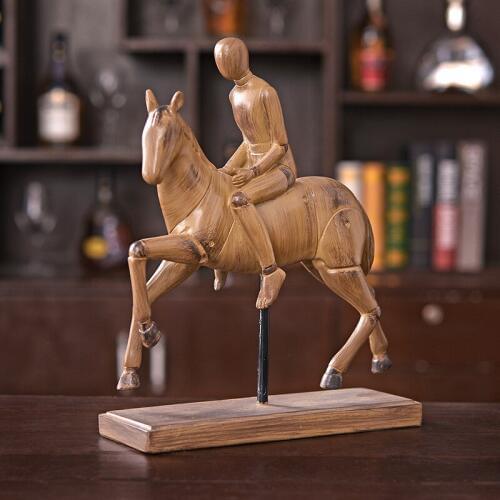 American country Knight resin ornaments Creative home soft decoration Resin crafts window decor