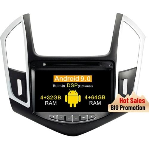 Android 9.0 car dvd gps player for Chevrolet Cruze 2013 2014 2015 DSP radio gps navigation support Bluetooth wifi steering wheel
