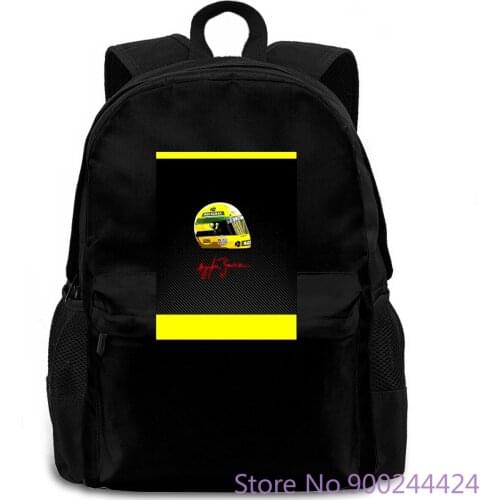 Ayrton Senna tribute 1 83 For women men backpack laptop travel school adult student