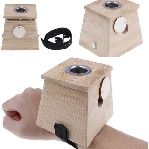 1PC Bamboo Moxa Moxibustion Box Acupuncture Roller Stick Holder Neck Arm Body Acupoint Massage Therapy Case Facial Lift Tools
