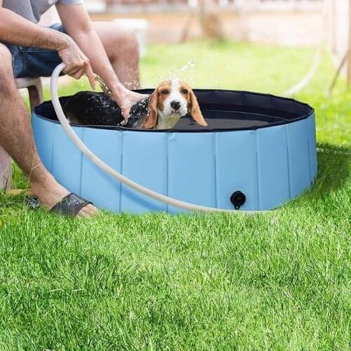 Pet Kids Pool Foldable Dog Cat Swimming Pool for Pet Bath Swimming Tub Bathtub Collapsible Bathing Pool 60*20cm