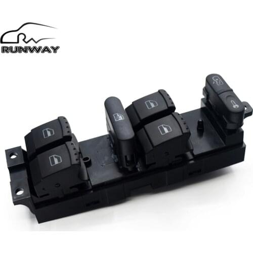 Fast shipping Hight Quality Master Electronic Window Control Switch For SEAT LEON TOLEDO 1999-2006 1J4 959 857D 1J4959857D