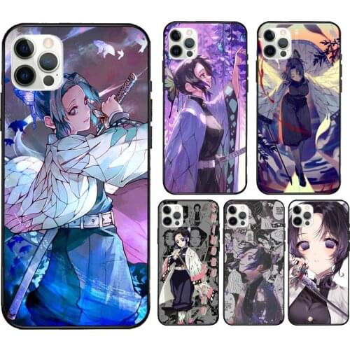 Shinobu Kocho Kimetsu no Yaiba Case For iPhone 12 Pro Max 11 Pro Max X XR XS MAX SE 2020 6S 7 8 Plus 12 Mini Back Cover
