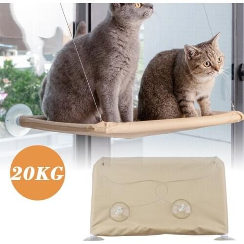 20kg Cat Resting Seat Hammock Window Mount Cat Bed Pet Hanging Beds Bearing Set Comfortable Kitten Pet Supplies