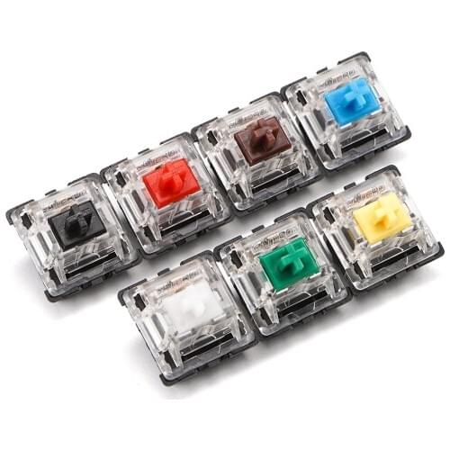 Gateron Axis G Axis transparent axle cover mechanical keyboard axle body switch black red tea green yellow 3 pins 5 pins shaft