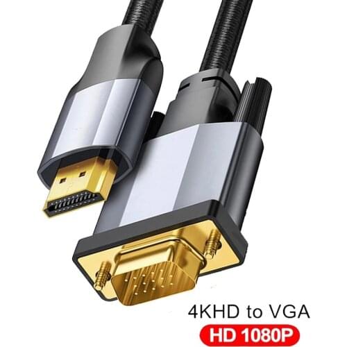 HDMI-compatible To VGA Switch Adapter Cable For Computers TV Projector Office High Definition Splitter Converter