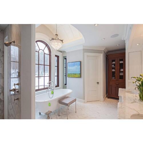 2017 hot sale highly durable shaker style square profiles solid wood door paint grade interior wood door closet doors ID1606008