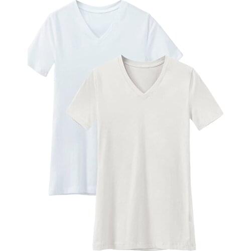 2020 Womens Color 2020 solid color T-shirt cotton casual