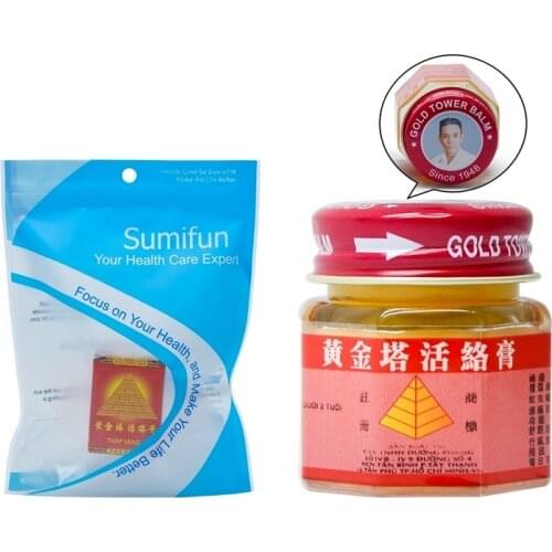 Original Vietnam Gold Tower Balm Ointment Pain Relief Arthritis Tiger Balm Essential Oil Cool Cream Medical Plaster