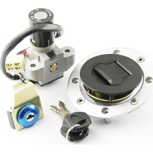 Motorcycle Fuel Gas Cap Kit Seat Lock Key Set Ignition Switch For Suzuki GS500 GS 500 2001 2002 2003 2004 2005 2006 2007 - 2012