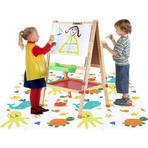 High Chair Splash Mat Floor Protector Non Slip Waterproof Play Mat Baby Eatting Play Mat D7YD