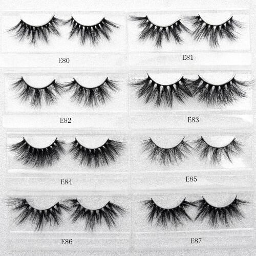 Visofree 25mm Lashes Dramatic Mink Lashes Soft Light Weight Eyelashes Long Lashes Crisscross Full Volume False Eyelashes Makeup
