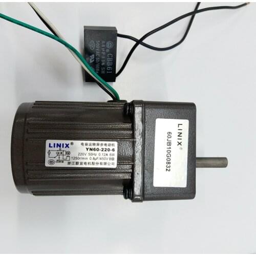 3 lines Constant speed Deceleration LINIX DC Gear Motor YN60-220-6 yn60-6 ex:60jb10g08 60jb5G08 60JB180G08 60JB508
