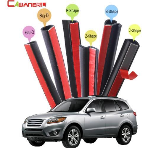 Cawanerl Whole Car Rubber Seal Sealing Strip Kit Weatherstrip Seal Edge Trim Fit For Hyundai Galloper i35 Trajet Santa Fe