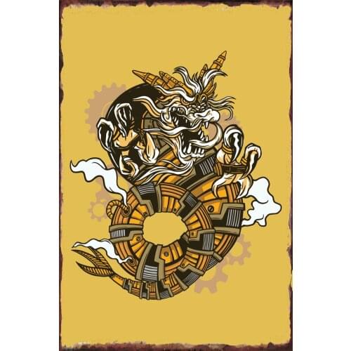 Goth Vintage Metal Sign Tin Sign Tin Plates Wall Decor Room Decoration Retro For Art Club Man Cave Cafe Pub Home