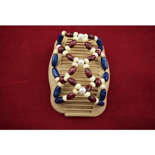 Pearl beads comb Navy blue Burgundy 20pcs/lot professional work lady hair accessory nurse worker tidy up comb