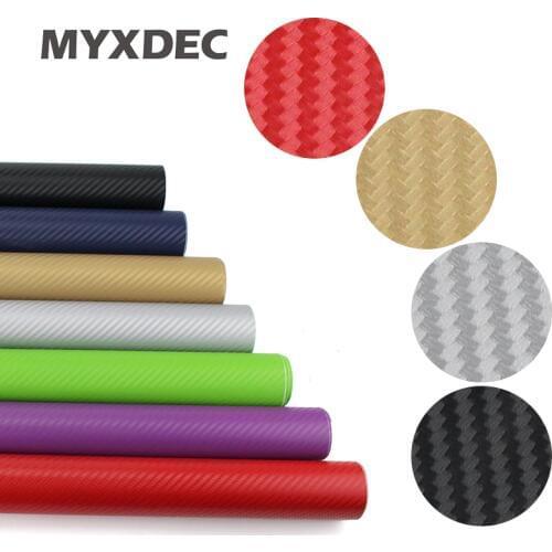 127*30CM 3D Carbon Fiber Vinyl Car Wrapping Foil Carbon Fiber Car Decoration Sticker Many Color Option Car Styling Decoration