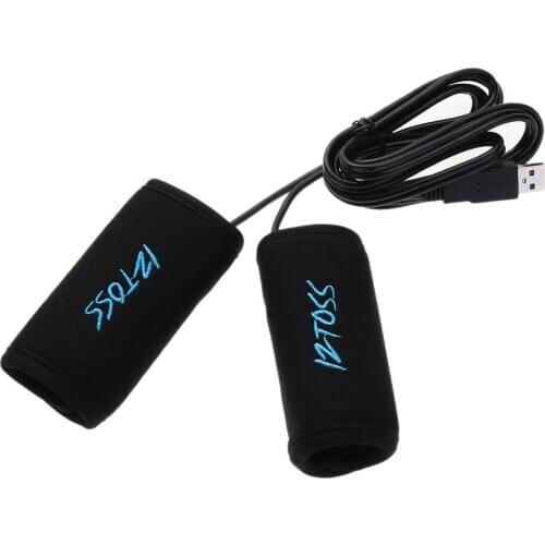 2PCS 7/8" Motorcycle USB Electric Hot Heated Grips Handle Handlebar Warmer Winter Moto Accessories Warm Supplies