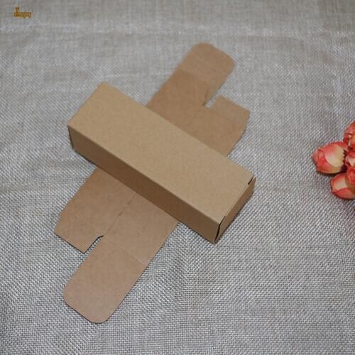 2018 100pcs/lot 3.6x3.6x12.2cm White Black Kraft Paper Box Diy Lipstick Perfume Essential Oil Bottle Packaging Boxes Valve Tube