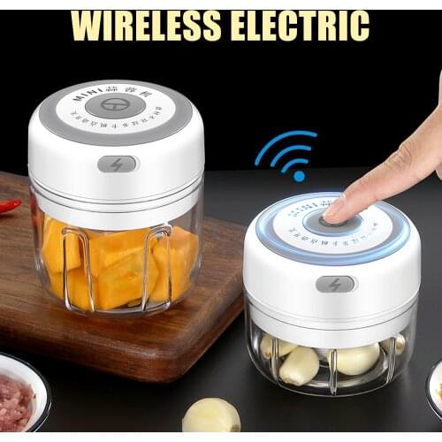 250ML USB Electric Garlic Masher Crusher Food Processor Meat Grinder Fast Chopping For Garlic Ginger Vegetables Fruits Cocina