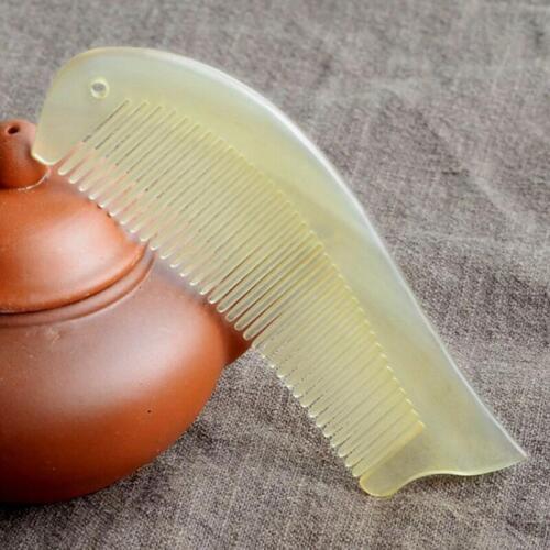 4pcs 12cm Fish design Natural sheep horn Comb Wide Tooth No-static head Massage Hair Brush Health care Hair Styling combs