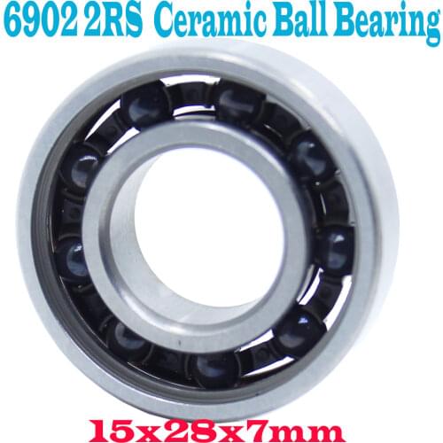 6902-2RS Hybrid Ceramic Bearing 15*28*7 mm ABEC-5 1PC Bicycle Bottom Brackets & Spares 6902 RS 2RS Si3N4 Ball Bearings 6902-2RS
