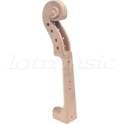 Maple Wood Violin Neck Hand Carved For 1/2 3/4 4/4 Size Violin Neck Parts Accessories