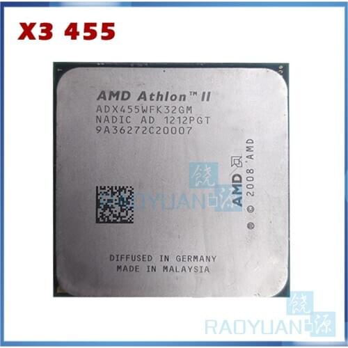 AMD Athlon II X3 455 X3-455 3.3GHz Triple-Core CPU Processor ADX455WFK32GM Socket AM3 938pin