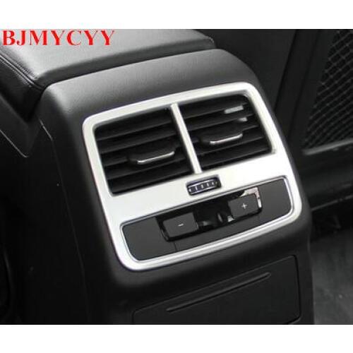BJMYCYY 1PCS Stainless steel decoration frame in the rear end of the car for Audi A4L 2017 2018