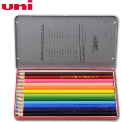 Mitsubishi Uni 880 Colored Pencils Art decor Colors Drawing Pencils Drawing Sketches School Supplies Secret Garde Pencil