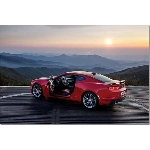 Camaro SS Supercar Photo Decorative Posters and Prints Canvas Painting Wall Art Picture For Living Room Decor