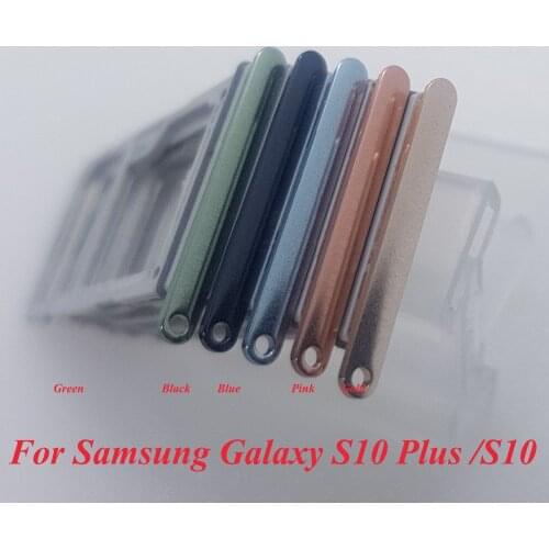 SIM Tray Holder SD Card Reader Slot Adapter for Samsung Galaxy S10 S10+ plus G973 G975