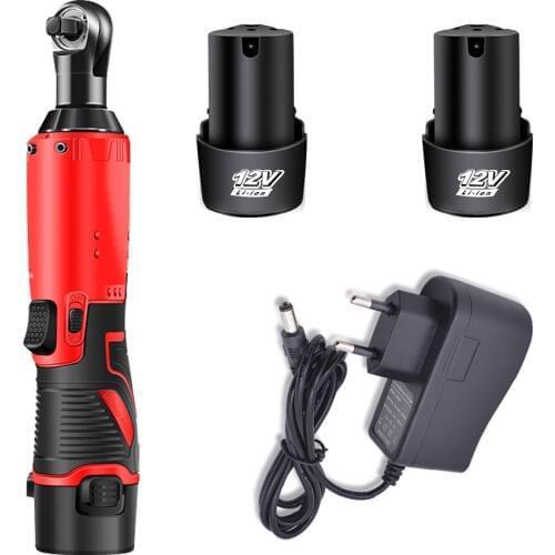 Electric Ratchet Wrench 12V Cordless 3/8 Inch 6500mAh Lithium Battery Electric Wrench Power Tools Car Tools