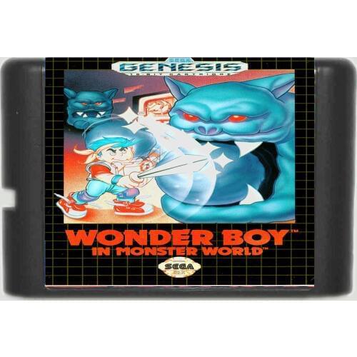 Wonder Boy 16 bit SEGA MD Game Card For Sega Mega Drive For Genesis