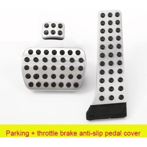 Pedal Cover Throttle Brake For Benz Abs 2015 Chrome Holding Trim 3pcs A Class 2008- Anti-slip