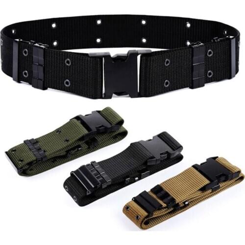 HOT SALES！！！New Arrival Adjustable Outdoor Survival Tactical Emergency Rescue Canvas Military Waist Belt Wholesale Dropshipping