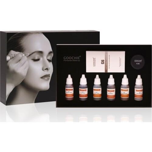 Goochie Eyebrow Microblading Pigment Kit Micro Pigmentation Tattoo Ink
