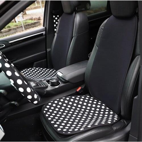 Car Seat Sets Dot Print Auto Cushion Seats For Women Car Goods Interior Accessories All-season Universal Seats Cushion Mats